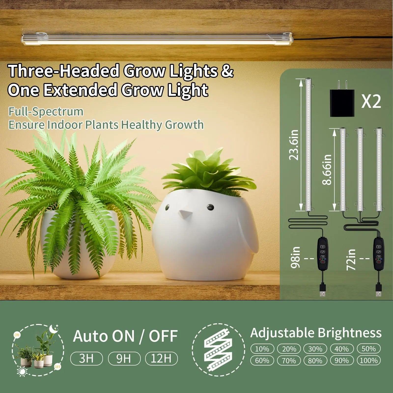 8-Tiered Heavy-Duty Metal Plant Stand 71-Inch Indoor Grow Light Large Square Flower Display Rack for Living Room Patio Garden