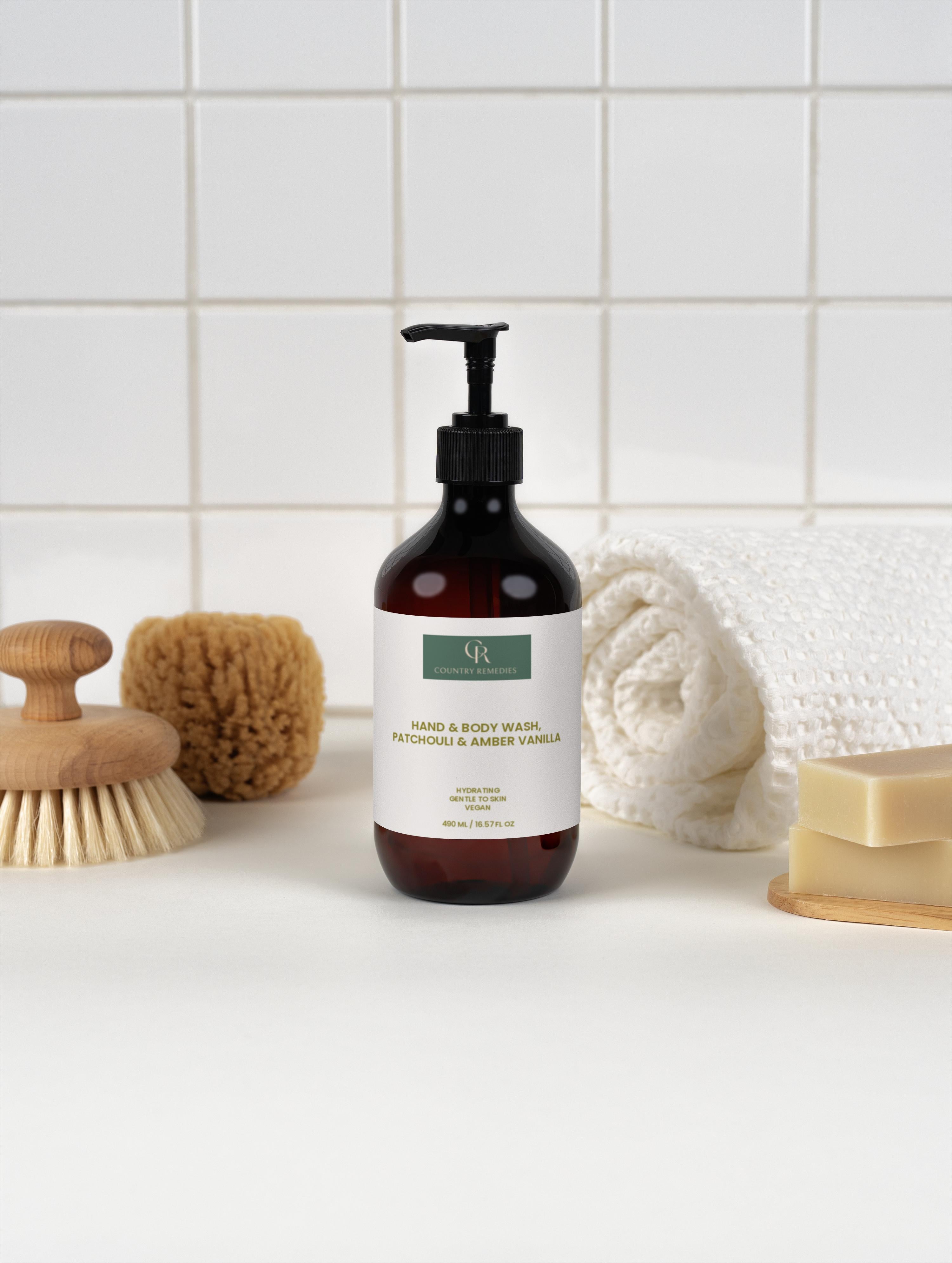 Hand & Body Wash, Patchouli & Amber Vanilla