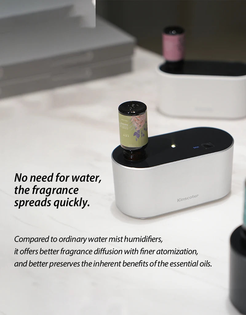 Waterless Aroma Diffuser Machine, for Essential Oils Bottles