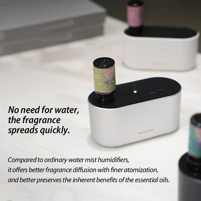 Waterless Aroma Diffuser Machine, for Essential Oils Bottles