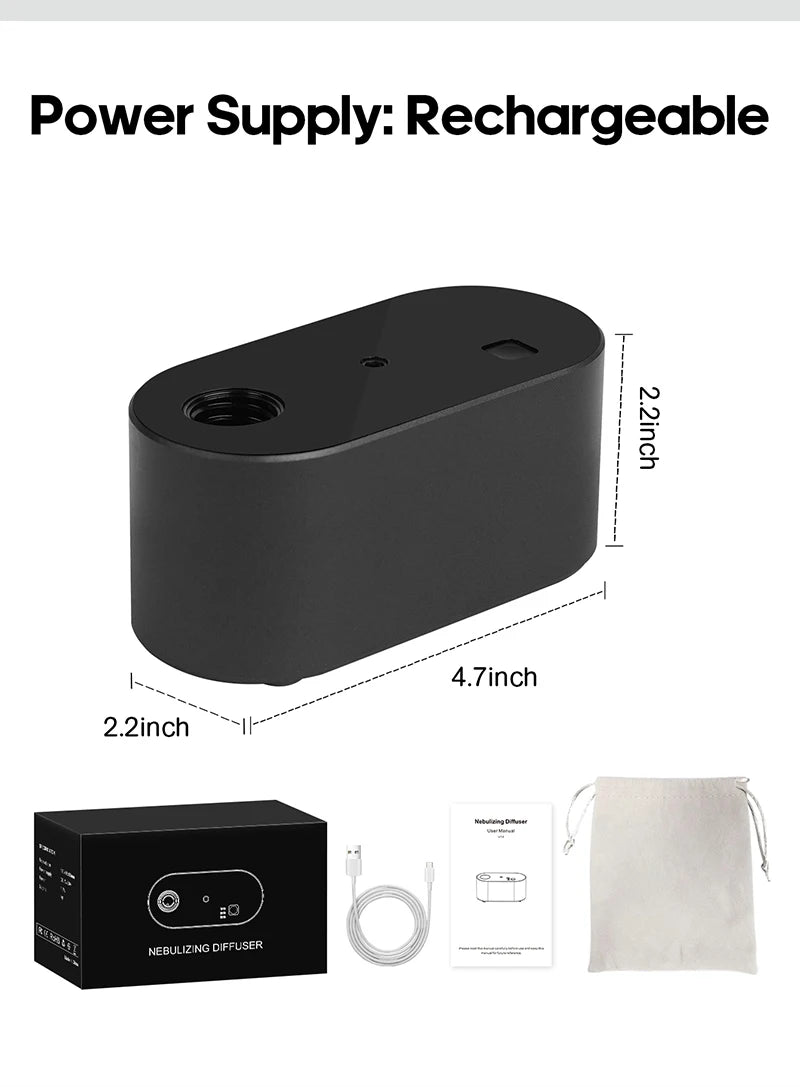 Electric Aromatherapy Diffuser Machines Waterless Aroma Diffusers Work with Essential Oils Bottles Emit Fragrances Perfect