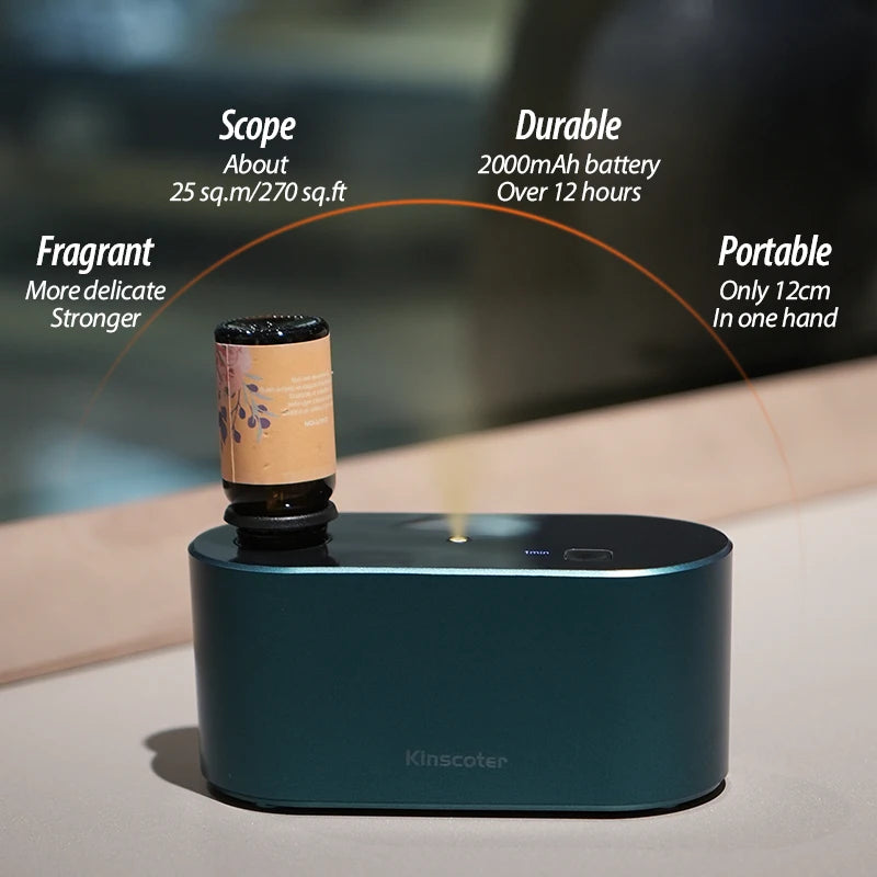 Waterless Aroma Diffuser Machine, for Essential Oils Bottles