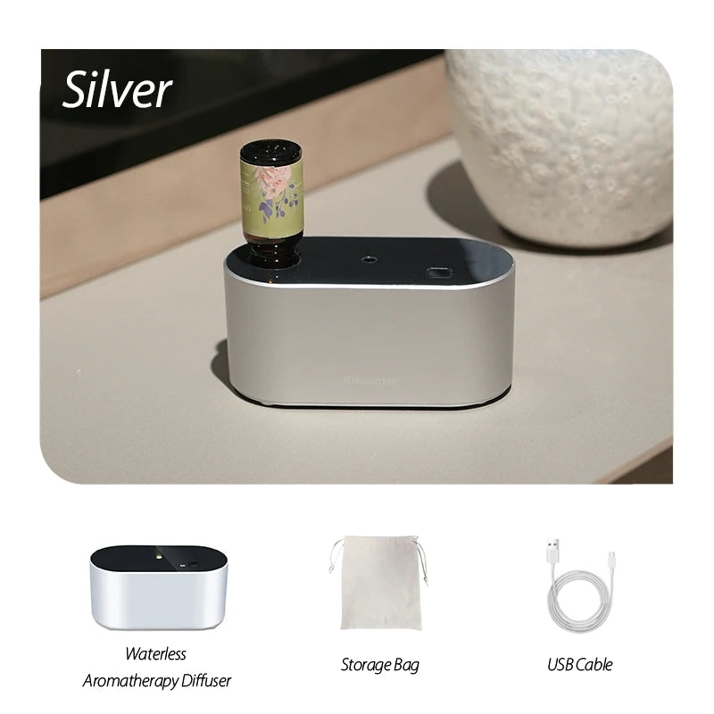 Electric Aromatherapy Diffuser Machines Waterless Aroma Diffusers Work with Essential Oils Bottles Emit Fragrances Perfect