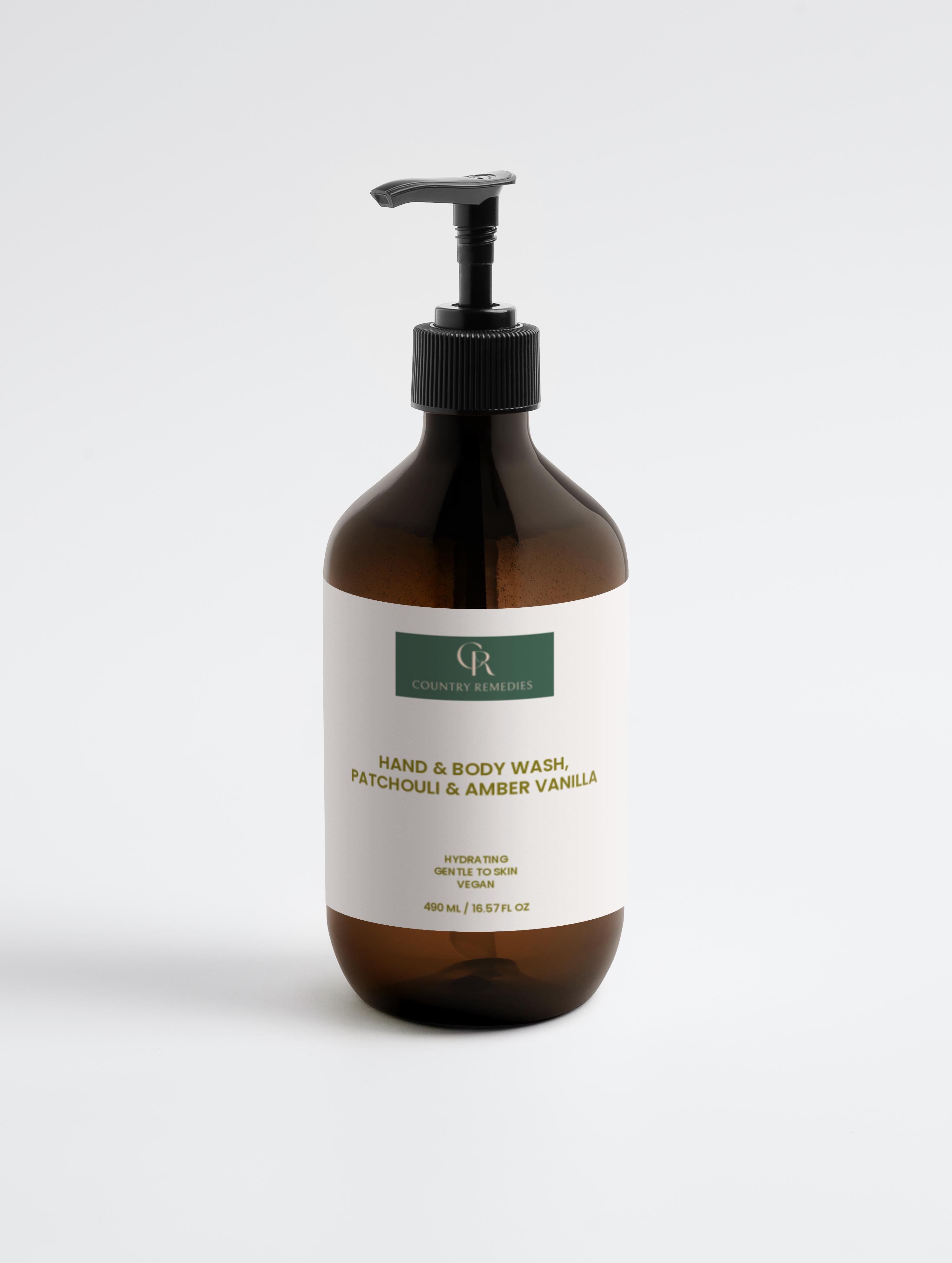 Hand & Body Wash, Patchouli & Amber Vanilla